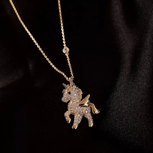 Unicorn Pendant  Women Necklace - Picture 3 of 3